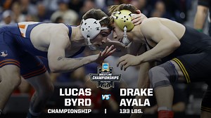 Lucas Byrd vs Drake Ayala: 2025 NCAA wrestling championship (133 pounds)