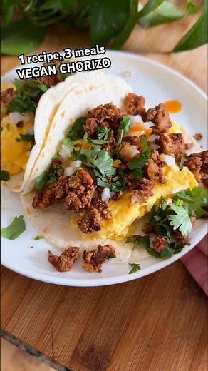 Turn this high-protein vegan chorizo into 3 meals 💪