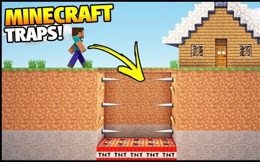 【建筑教程】教你造一个隐藏陷阱