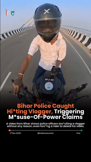 A video from Bihar shows police officers ass*ulting a vlogger without any clear reason, even forc*ng a rider to delete his video. The inc*dent has raised ser*ous concerns about m*suse of power. 😡 #BiharPolice #ViralVideo #TrendingNow | Indianewscenter