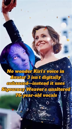 No wonder Kiri’s voice in Avatar 3 isn’t digitally enhanced—instead it uses Sigourney Weaver’s unaltered 76-year-old vocals that hint at the next film’s plot direction#fyp #usa#avatar #kiri #fypシ