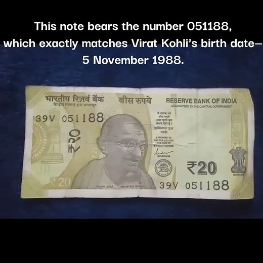 lucky number note | Virat Kohli birthdate