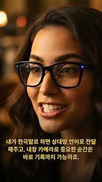 AI 실시간 통역 안경 리뷰 외국어 번역 스마트 글라스 미래기술