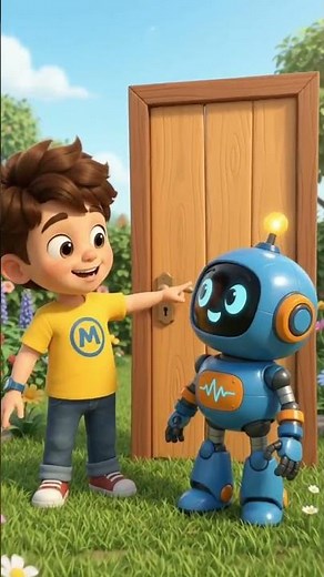تعلم حرف الباء (ب) مع ميمو وبوبو 🤖👦 #viral #كرتون_أطفال #animation#youtubekids #kidslearning #fyp