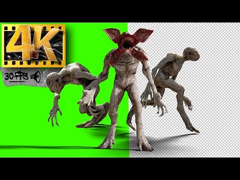 Demogorgon de Stranger Things (part 2) | Monster Green Screen - Footage 4K