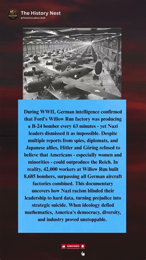 Hitler Couldn’t Believe America Could Build B-24 Bombers This Fast 🇺🇸✈️ #shorts