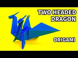 How to make an easy origami two headed dragon