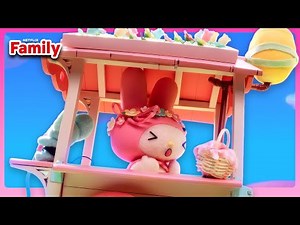 Kuromi vs. My Melody Wild Wagon CHASE! | My Melody & Kuromi | Netflix Family.