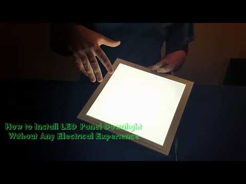 How to Install LED Panel Recessed Lighting Without any Electrical Experience!