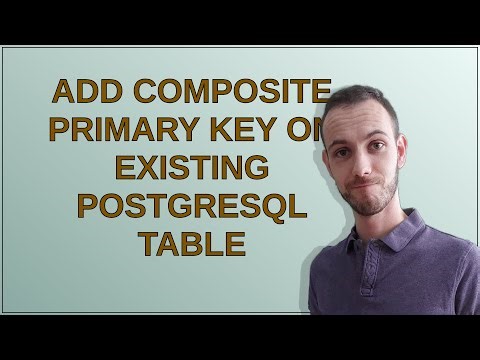 Add composite primary key on existing PostgreSQL table