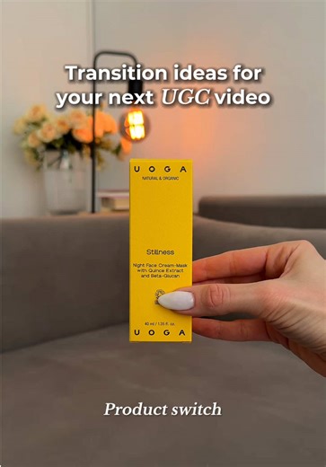 Sharing some transition ideas you can add to your next UGC video 👌🏼 Transitions in your videos: - add more dynamics to the video - are satisfying to watch (which is also value for the viewer!) - are fun to watch 😅 And all of this: - helps hold the viewer’s attention longer! And this is what we want in our videos, right? 🙈 So make sure to add them to your videos from time to time! Save this for your next filming and tell me - which transition is your favorite in this video? 🫶👇🏼 #videotrans