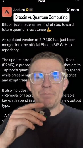 Ben Simpson on Instagram: "Bitcoin’s biggest threat.. Quantum computing could have been a problem for Bitcoin. The community voted and passed a quantum protection upgrade. #crypto #bitcoin #quantumcomputing #blockchain #technology"