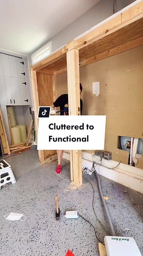 This was all about functionality. Yes the scrap wood is visible but its all IN ONE PLACE! And I now have a place for my tools! #diy #diyprojects #homeprojects #womenwhodiy #womenwhowoodwork #garagemakeover #workbench #workbenches #girlsandpowertools #workshop #garage #garageworkshop #mobileworkbenches #diytools