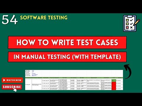 How to Write Test Cases in Manual Testing with Template | Software Testing