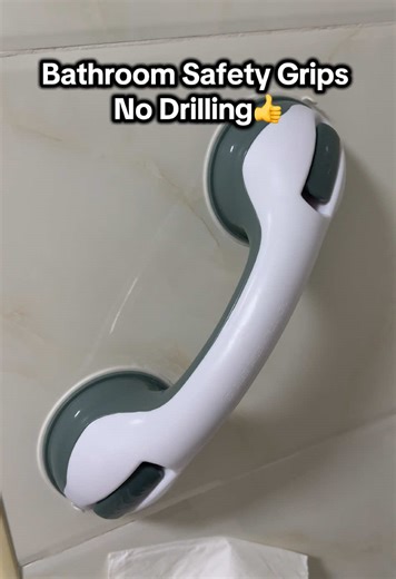 2 Pack Shower Handle Grab Bars for Bathtubs & Showers, 12inch Grab Bars for Bathroom with Strong Hold Suction Cup,Balance Bar Safety Hand Rail for Injury, Senior,No Drilling Removable#bathroom #waterproof #reusable #heavyduty #suction #FunctionalHandrails #ShowerGrabBars#fpy #tiktokfinds #tiktokgoodthing