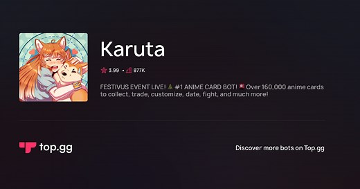 Add Karuta Discord Bot | The #1 Discord Bot and Discord App List