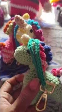 unicorn key charm #amigurumi #lifeisbutadream #crochet #handmadewithlove