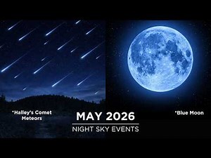 Don't Miss These Astronomy Events in May 2026 | Blue Moon | Eta-Aquariid Meteor Shower | Micromoon