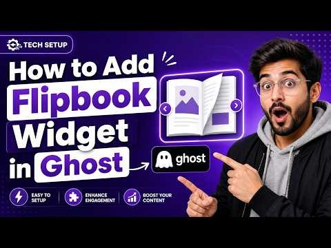 How to Add a Flipbook Widget in Ghost CMS