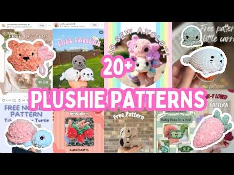 20+ Plushie Crochet Patterns to make in under 1 hour