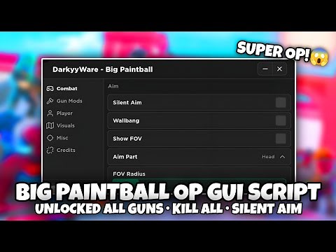 DarkyyWare - BIG Paintball OP Gui Script PASTEBIN!