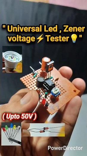 Test Any Led Easily🤯ll Universal Led and Zener Voltage ⚡ Tester 😎 #ledtester #zenerdiode #shorts