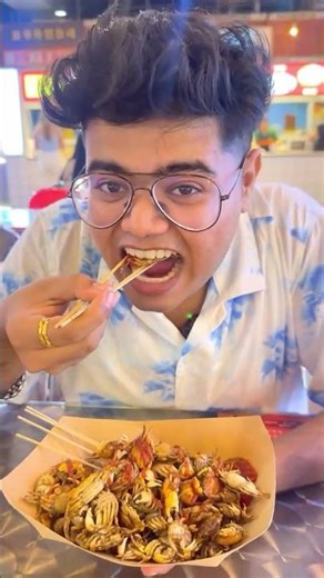 Small crabs, fry eating 😋😍#food #kandalovers #foodlover #foodie #kanda #mutton #nonvegworld