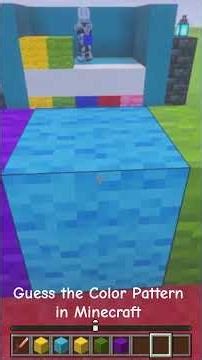 Minecraft Guess the Color pattern#minecraft