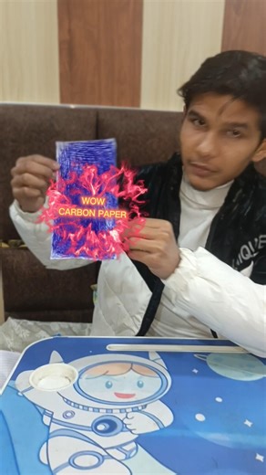 I made carbon paper for pen😱😱 #carbon #paper #viral #shorts