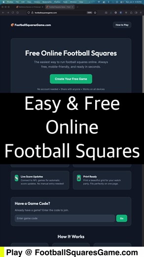 Create football squares online for free in just a few simple steps. In this tutorial, I'll show you how to set up a digital football pool grid without downloading any apps or paying for subscriptions. This means you can organize your Super Bowl squares, NFL playoff pools, or weekly game night contests quickly and easily from any device. Make a free squares game here: FootballSquaresGame.com | Gauging Gadgets