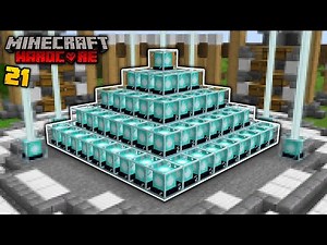 I Built a FULL BEACON Beacon in Minecraft Hardcore! (#21)