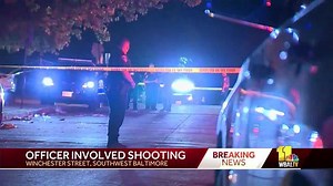 Baltimore City Officer Shot While Clearing Crowd