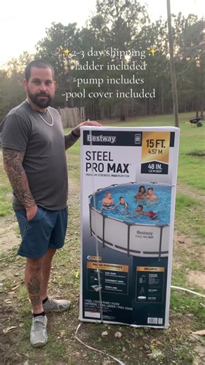 We’ve upgraded this year to a 15x48 and we are so excited!!!! #pool #fyp