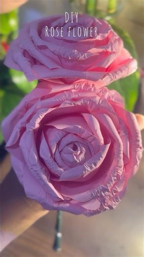 DIY Paper Rose|Easy paper flower within 5 minutes|paper craft|shorts|Tiny Blooms