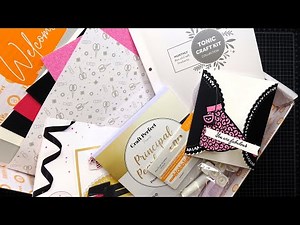 Tonic Studios Craft Kit #83: "Prom Me to You" Unboxing & Gatefold Card Tutorial!