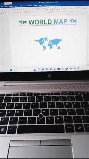 Ms word ma hum world 🌎 MAP kas tra bana sagta ha #keyboard #mstechtricks #world #shorts