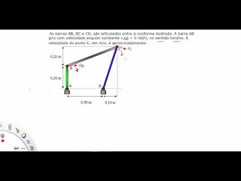 [Mecânica/Física] Q13 - Velocidade angular da barra - Cinemática