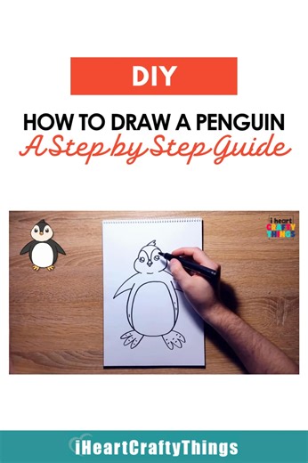 4.1K views | Looking to add a playful penguin to your artwork? This step-by-step guide makes it easy to draw an adorable penguin complete with a cute face and flippers!  Perfect for beginners or anyone wanting to practice drawing animals. See the full tutorial here: https://buff.ly/3YPKICv ️ #PenguinArt #DrawingTutorial #CartoonCreatures #CuteAnimals #ArtFun #PenguinLovers #CreativeDrawing #StepByStepArt #DrawAnimals #FacebookArt | I Heart Crafty Things | Facebook