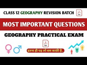 Class 12 Geography Practical Most Important Questions Bhugol Viva #class12geographypractical #cbse