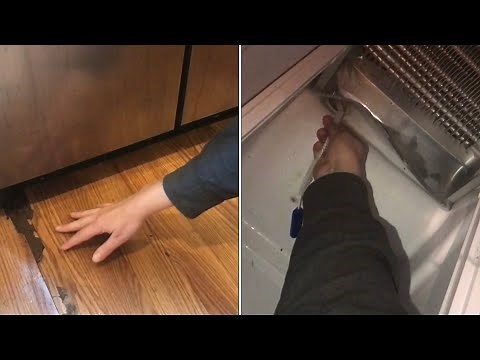 “fix a refrigerator” that is LEAKING water on the floor (frigidaire, kitchenaid￼￼, whirlpool￼)