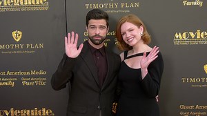 Markian Tarasiuk and Scarlet Hunter on the red carpet at the 33rd annual Movieguide Awards