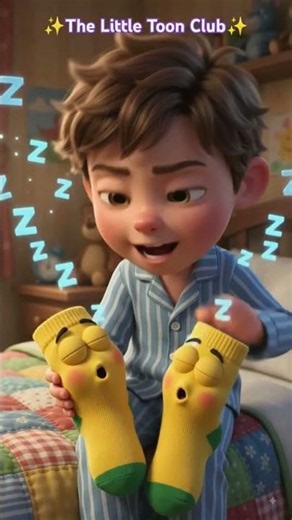Wake up, Sleepy Socks!". #kidsstories #animation #kidsfantasyadventure #cartoon #kids