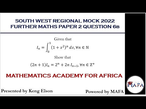 FURTHER INTEGRATION - REDUCTION FORMULA