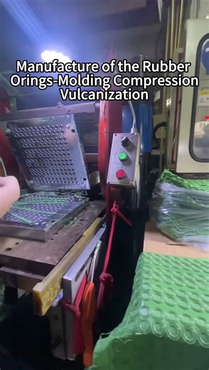 Rubber O-ring Manufacturing-Molding Compression Vulcanization