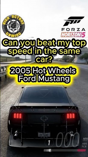 2005 Ford Mustang Hot Wheels Top Speed Challenge on Forza Horizon 5 #forzahorizon5 #gaming #shorts