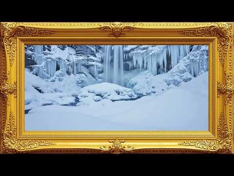 Frozen Waterfall | Silent Calm Visuals for Relaxation - Calm Screen TV 📺