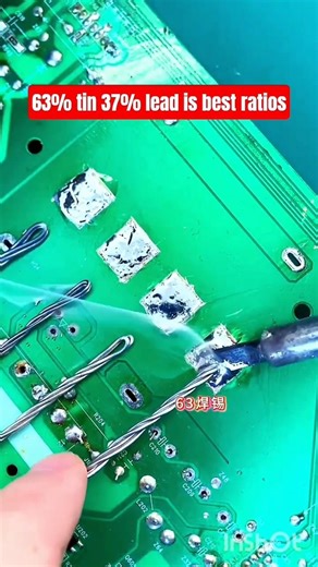 Testing 4 Different Solder Ratios. 63% tin 37% lead is best. .#diyelectronic #soldeinglead