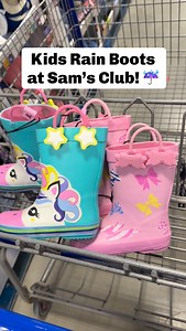 🌧️ These NEW Kids Rain Boots are SO cute and perfect for spring! Pick from four fun designs - unicorn, bows, fire department, and dinosaur. They’re soft inside, easy to slip on, and keep little feet warm and dry. 🥰 Just $12.76! #samsclub #samsclubfinds #rainboots | Sam’s Club Lovers