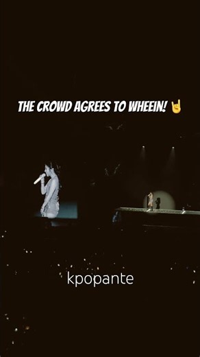when the crowd agrees with you, THEY SING! 🔥 WHEEIN THE ICON THAT U ARE! #mamamoo #wheein