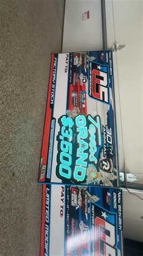 Light up checks for 105 speedways Texas Grand! Catch it live tonight and tomorrow night! | Supreme Vinyl Works